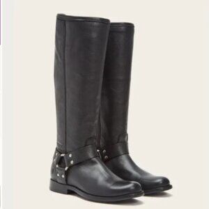 Frye PHILLIP Harness black tall boots 7